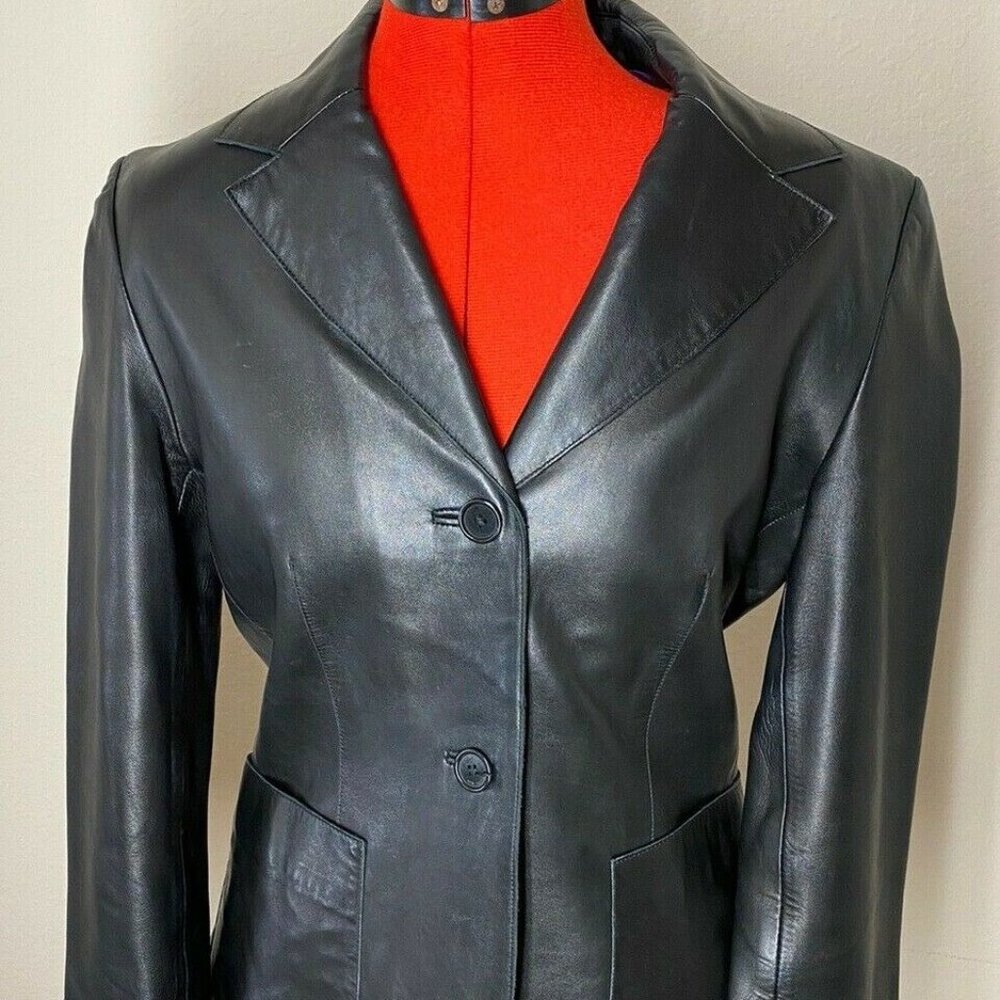 Andrew Marc New York Black Leather Jacket